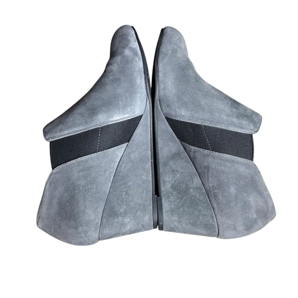 Vionic Elevated Stanton Wedge Bootie In Gray Sued… - image 3